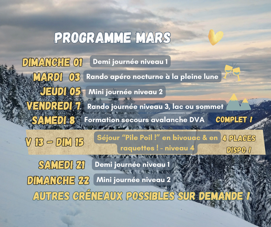 programme mars 2026